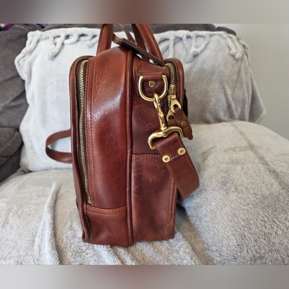 J.W. Hulme Leather Briefcase/Overnight Bag - Picture 8 of 16